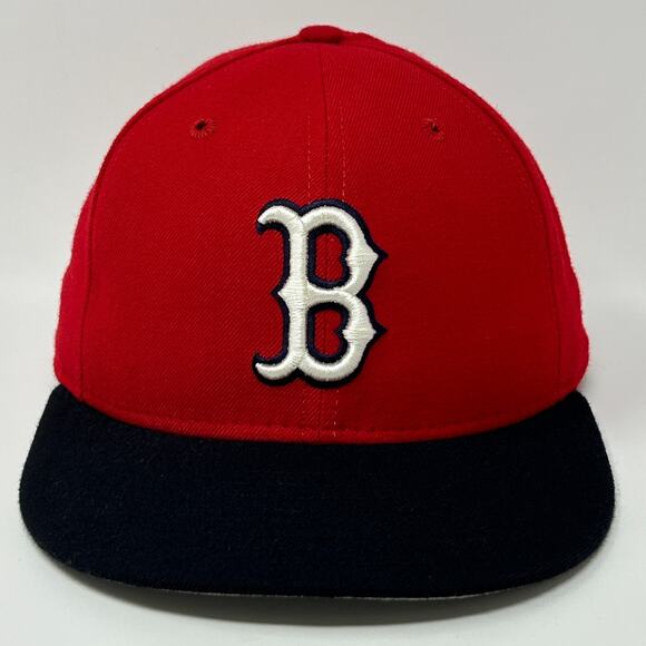 Vintage 90s Boston Red Sox Hat Baseball Cap New Era 5950 Wool USA Fitted 7 1/2 - Picture 10 of 10